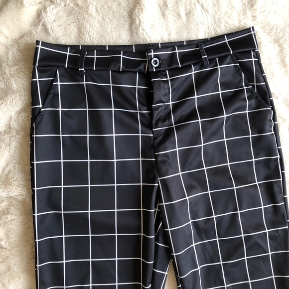 H&M Women's Black and White Trousers 33 size - Picture 7 of 16